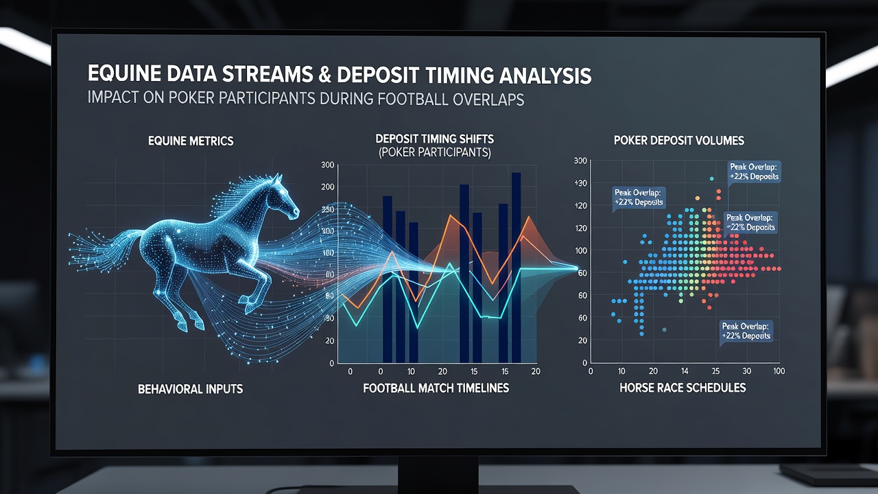 Poker players adjusting deposits in response to live equine and football data on unified sites